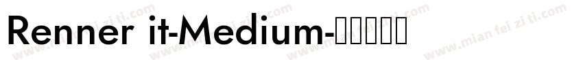Renner it-Medium字体转换
